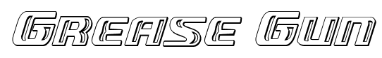 Grease Gun font
