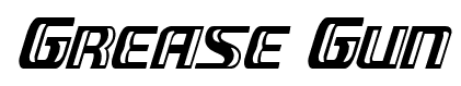 Grease Gun font