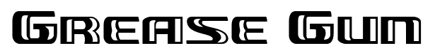 Grease Gun font