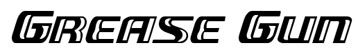 Grease Gun font