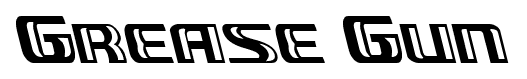 Grease Gun font