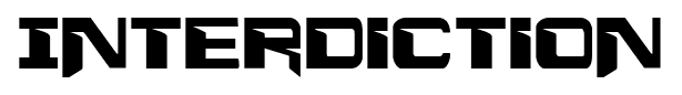 Interdiction font