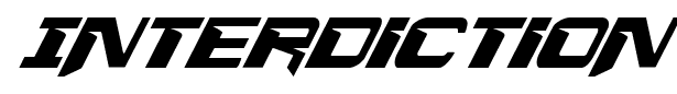 Interdiction font