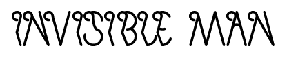 invisible man font