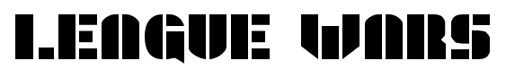 League Wars font