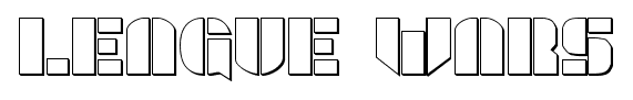 League Wars font