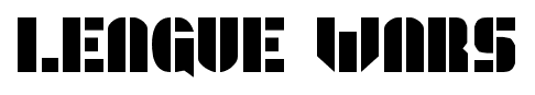 League Wars font