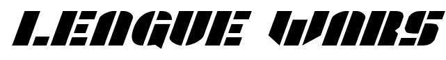 League Wars font