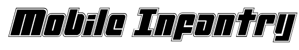 Mobile Infantry font