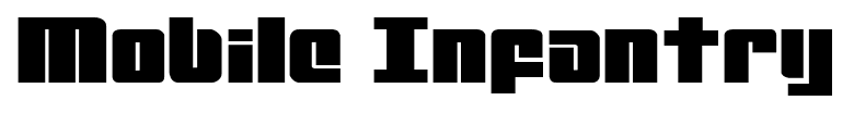 Mobile Infantry font