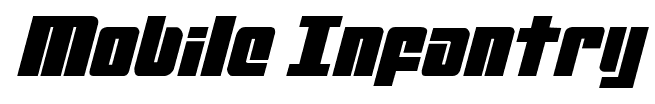 Mobile Infantry font