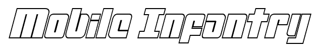 Mobile Infantry font
