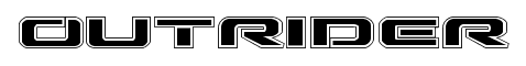 Outrider font