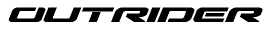 Outrider font