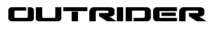 Outrider font