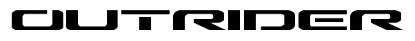 Outrider font
