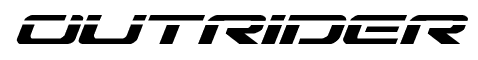 Outrider font