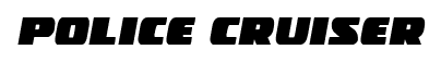 Police Cruiser font