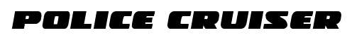 Police Cruiser font