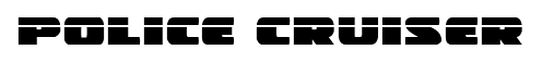 Police Cruiser font
