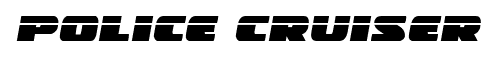 Police Cruiser font
