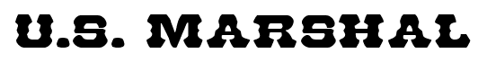 U.S. Marshal font