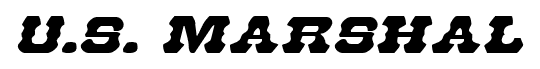U.S. Marshal font