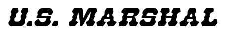 U.S. Marshal font
