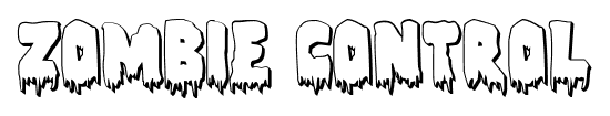 Zombie Control font