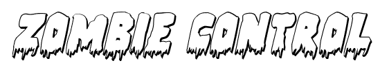 Zombie Control font