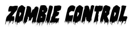 Zombie Control font