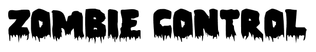 Zombie Control font