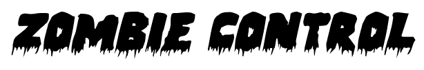 Zombie Control font