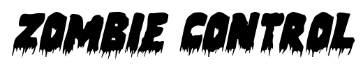 Zombie Control font