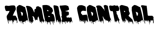 Zombie Control font