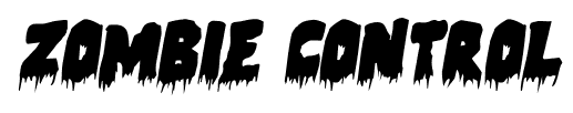 Zombie Control font