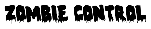 Zombie Control font