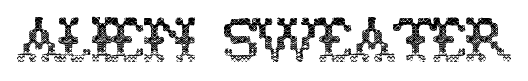 Alien Sweater font