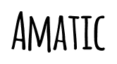 Amatic font