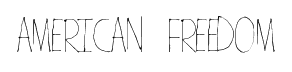 American Freedom font
