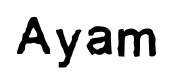 Ayam font
