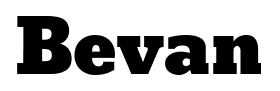 Bevan font