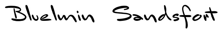 Bluelmin Sandsfort font