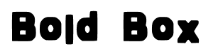 Bold Box font