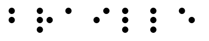 Braille font