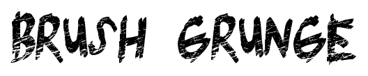 Brush Grunge font