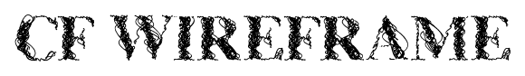 CF WireFrame font