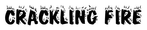 Crackling Fire font
