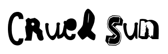 Cruel Sun font