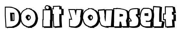 Do it yourself font